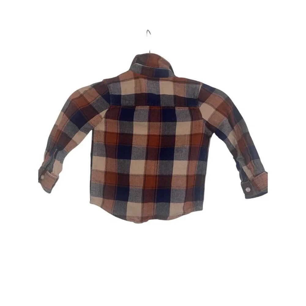 ✨Oshkosh B’gosh Button-Front Plaid Flannel Sz 3T Shirt✨